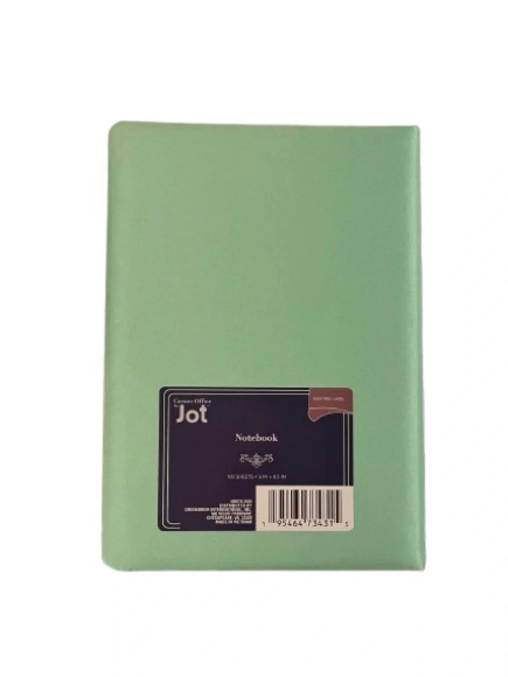 🆕- Cherry Embroidered Journal with Green Fabric Background. 8.5”x 6”